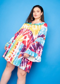 Buxom Couture Tie-Dye Tunic Dress - 1X - Also in: 3X