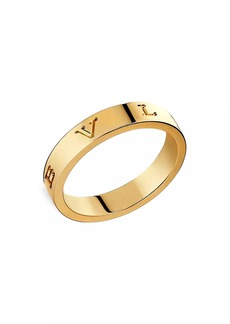 Bvlgari 18K Gold Logo Ring