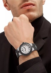 Bvlgari Aluminum, Titanium & Rubber Strap Watch
