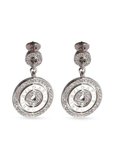 Bvlgari Astrale Cerchi Drop Diamond Earrings In 18K White Gold 1 3/8 Ctw