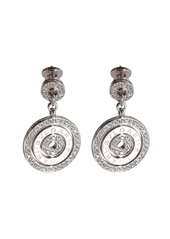 BVLGARI Astrale Cerchi Drop Diamond Earrings in 18k White Gold 1 3/8 CTW