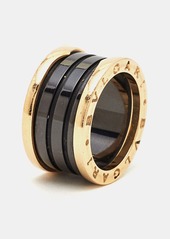 Bvlgari B. zero1 4-Band Ceramic 18K Rose Gold Ring