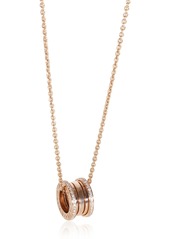 BVLGARI B. zero1 Pendant in 18k Rose Gold 0.41 CTW