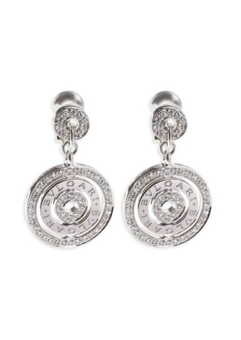 Bvlgari Cerchi Astrale Diamond Earrings In 18K White Gold 1.3 Ctw