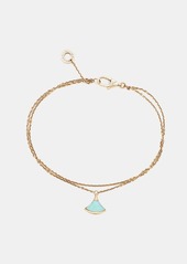 Bvlgari Divas' Dream Turquoise 18K Rose Gold Charm Bracelet M/l