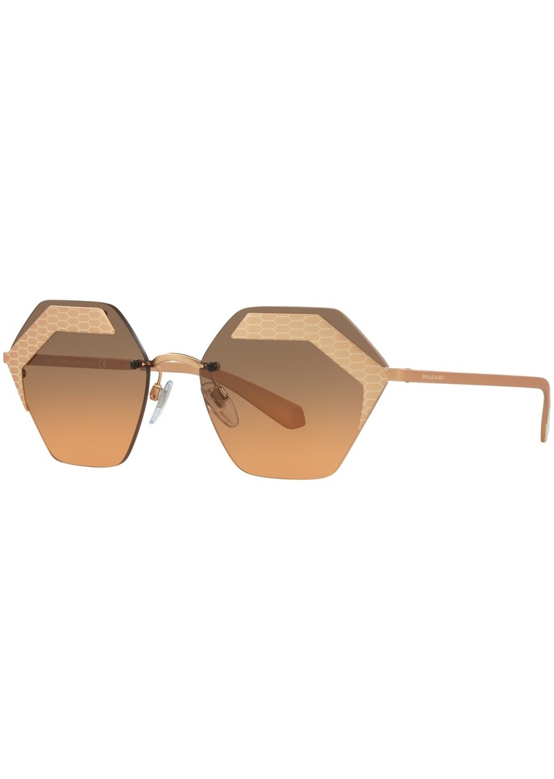 Bvlgari Polarized Sunglasses , BV6103 - GRAY GRADIENT/PINK