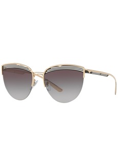 Bvlgari Sunglasses, BV6118 58 - PINK GOLD/BLACK/GREY GRADIENT