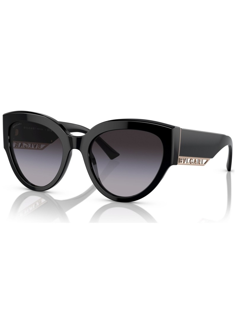Bvlgari Women's Low Bridge Fit Sunglasses, BV8258F - Black