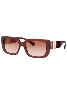 Bvlgari Women's Sunglasses - TRANSPARENT BROWN/PINK GRADIENT
