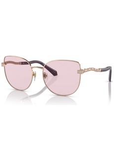 Bvlgari Women's Sunglasses, BV6184B - Pink Gold Tone