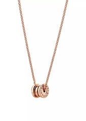 Bvlgari B.Zero1 18K Rose Gold Mini Spiral Pendant Necklace