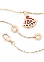 Bvlgari Divas' Dream 18K Rose Gold, Carnelian & Diamond Pendant Necklace