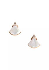 Bvlgari Divas' Dream 18K Rose Gold, Mother-Of-Pearl & Diamond Earrings