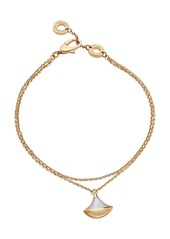 Bvlgari Divina 18K Yellow Gold & Mother-of-Pearl Pendant Bracelet