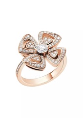 Bvlgari Fiorever 18K Pink Gold & 0.67 TCW Diamond Ring