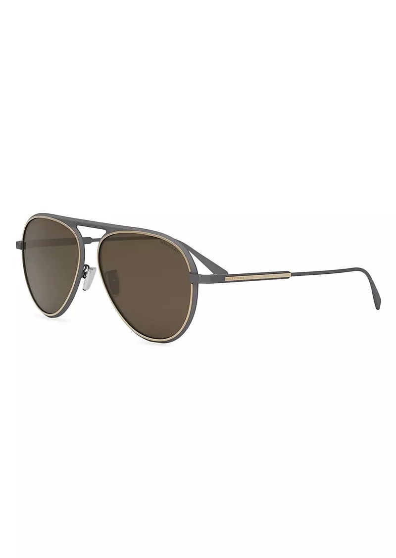 Bvlgari Octo 59MM Pilot Sunglasses