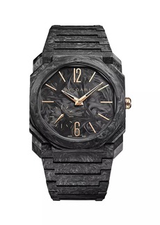 Bvlgari Octo Finissimo Carbon & 18K Rose Gold Bracelet Watch/40MM