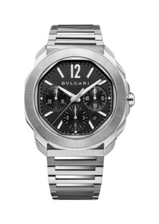 Bvlgari Octo Roma Stainless Steel Chronograph Bracelet Watch
