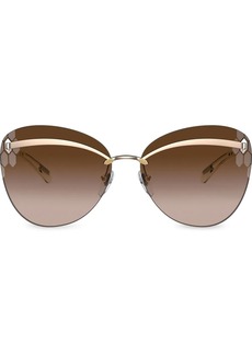 Bvlgari oversized-frame sunglasses