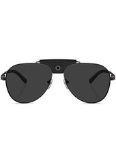 Bvlgari pilot-frame tinted-lenses sunglasses