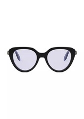 Bvlgari Serpenti 51MM Cat-Eye Blue Block Glasses