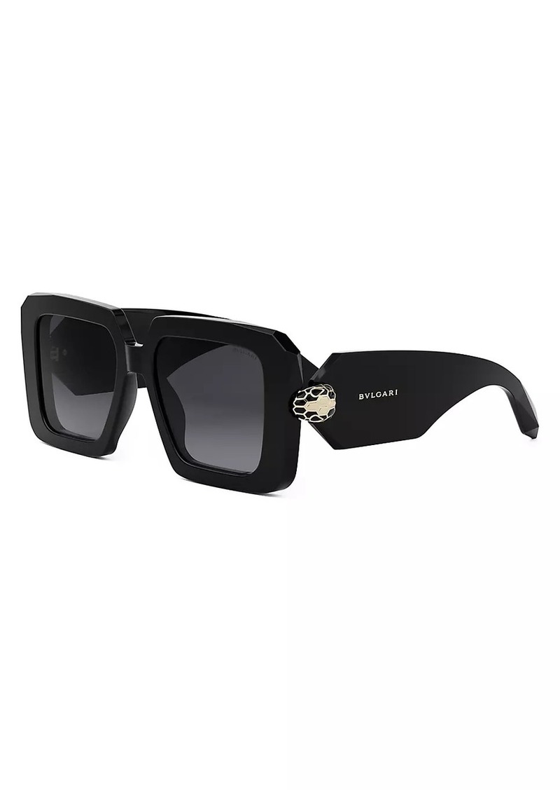 Bvlgari Serpenti 52MM Square Sunglasses