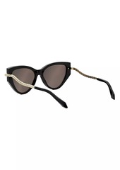 Bvlgari Serpenti 56MM Cat-Eye Sunglasses