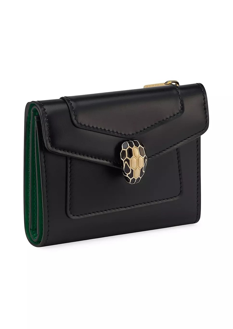 Bvlgari Serpenti Forever Leather Continental Wallet