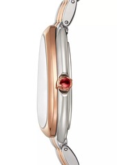Bvlgari Serpenti Seduttori 18K Rose Gold & Steel Bracelet Watch/33MM