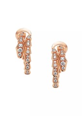 Bvlgari Serpenti Viper 18K Rose Gold & Diamond Earrings