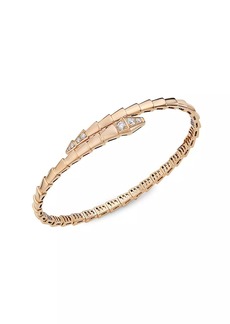 Bvlgari Serpenti Viper 18K Rose Gold & Pavè Diamond Bracelet