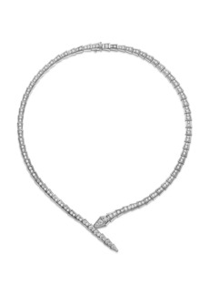 Bvlgari Serpenti Viper 18K White Gold & Diamond Necklace