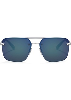 Bvlgari square-frame double-bridge sunglasses