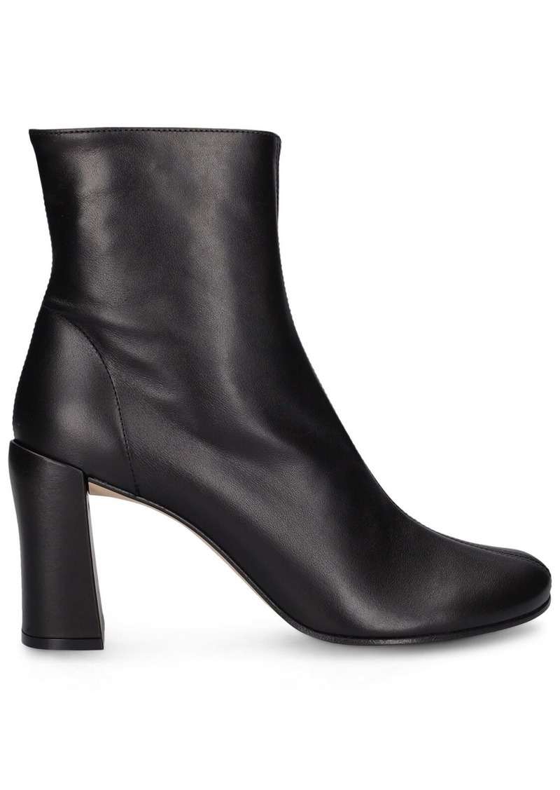 BY FAR 100mm Vlada Leather Ankle Boots