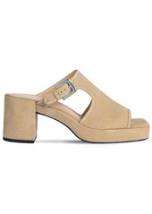 BY FAR 80mm Melba Suede Mules