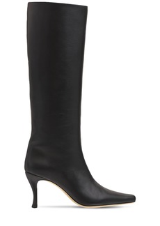 BY FAR 80mm Stevie 42 Leather Tall Boots