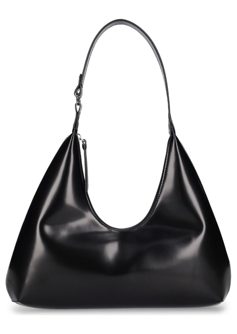 BY FAR Amber Semi-patent Leather Shoulder Bag