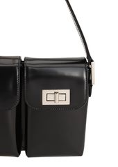 BY FAR Billy Semi Patent Leather Shoulder Bag