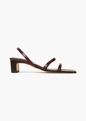 By Far - Renata leather slingback sandals - Burgundy - EU 36