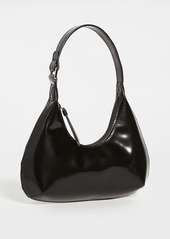 BY FAR Baby Amber Black Semi Patent Leather Bag