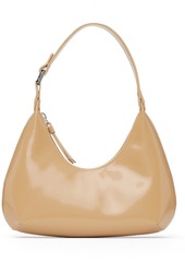 BY FAR Beige Semi-Patent Baby Amber Bag