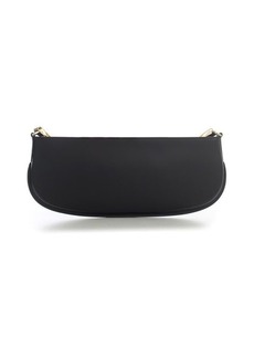 BY FAR BEVERLY BLACK SMOOTH CALF LEATHER SHOULDER BAG BAGS