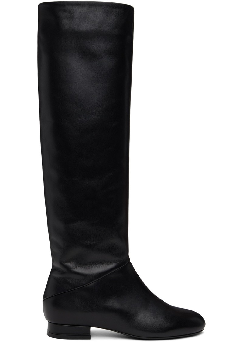 BY FAR Black Felix Nappa Leather Boots