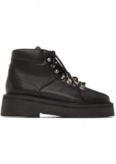 BY FAR Black Grained Leo Boots