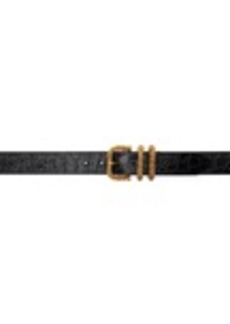 BY FAR Black Katina Circular Belt