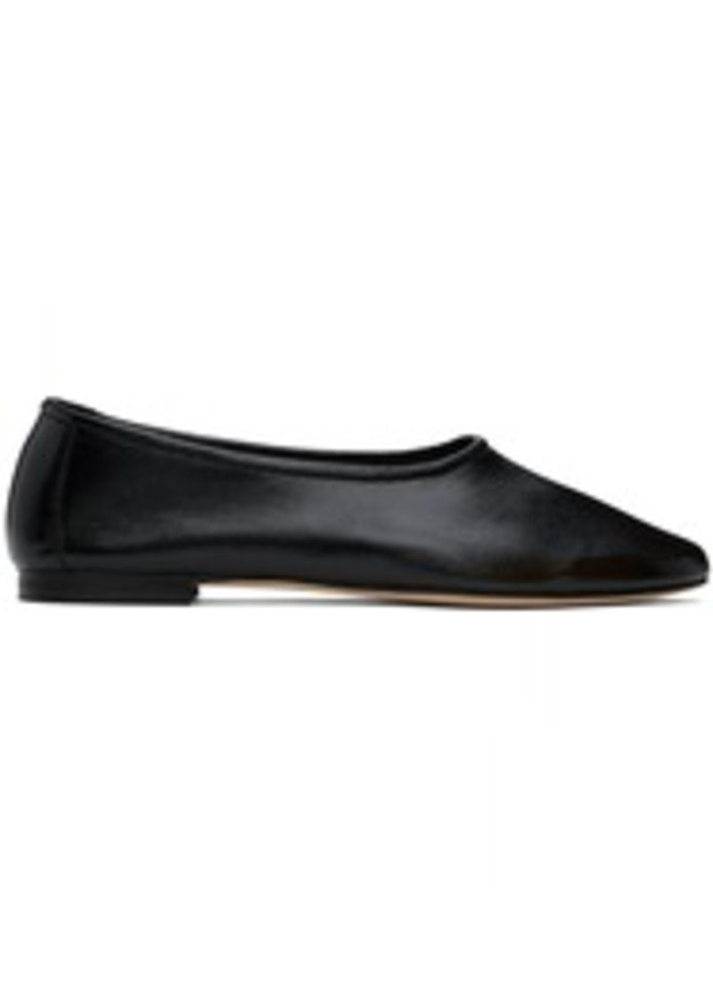 BY FAR Black Prudence Ballerina Flats