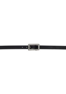 BY FAR Black Quadro Nappa Leather Belt