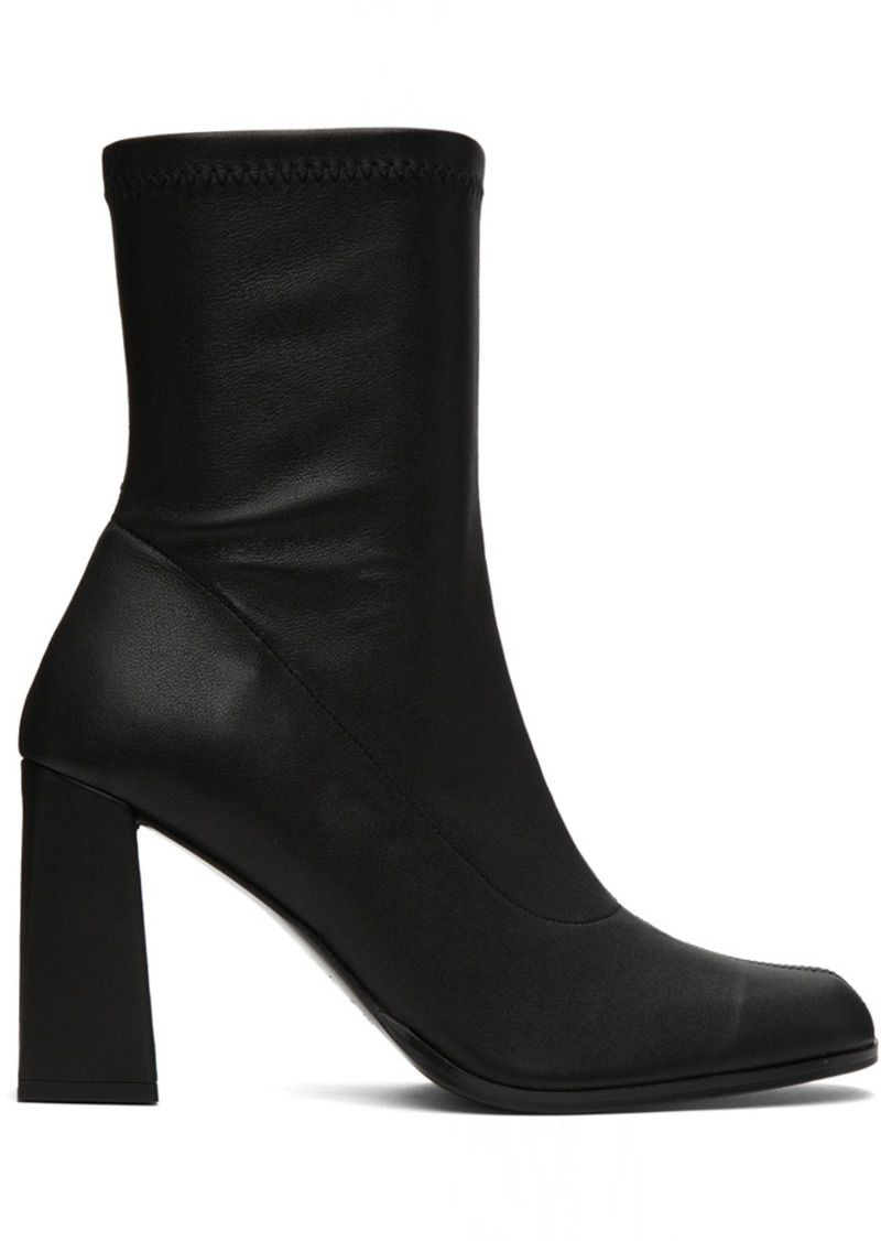 BY FAR Black Stretch Leather Mel Boots