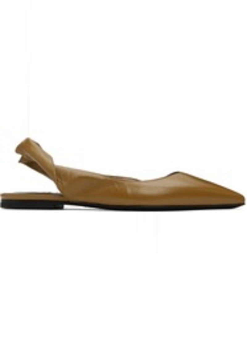 BY FAR Brown Yasha Flats