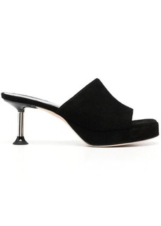 BY FAR Cala suede mules